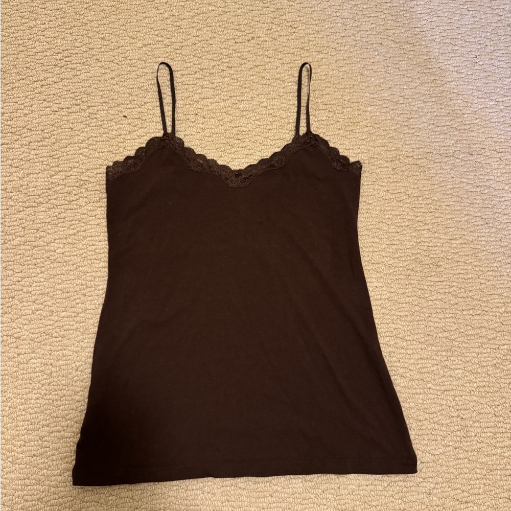 Old Navy Brown Fitted Sleeveless Camisole